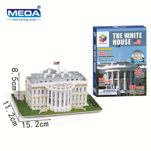 40 Style World Famous Architecture Building 3D Puzzle Model