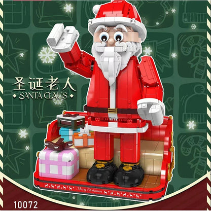 Santa Claus Model Buliding Blocks Creative Christmas Decoration Bricks