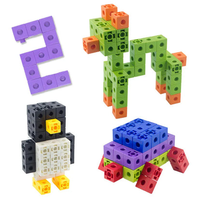 100Pcs/Set 2x2x2CM Square Cube Shape Building Blocks Educational Toys