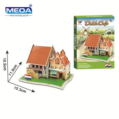 40 Style World Famous Architecture Building 3D Puzzle Model