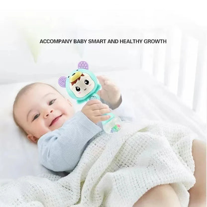 Light baby sound rattle changes with rhythm LED luminous hand rattle