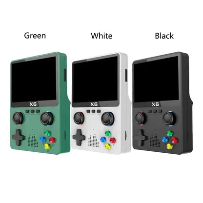 QZT X6 Game Console 3.5Inch IPS Screen Handheld Game Player Dual