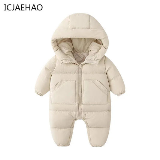 Newborn Baby Rompers Winter Coats Warm Baby Boys Costume Babie Girls