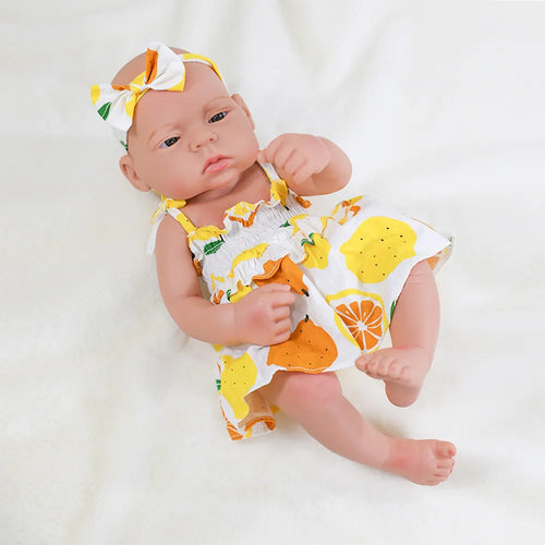 16inch Full Body Silicone Bebe Reborn Doll Soft Dolls Lifelike Baby