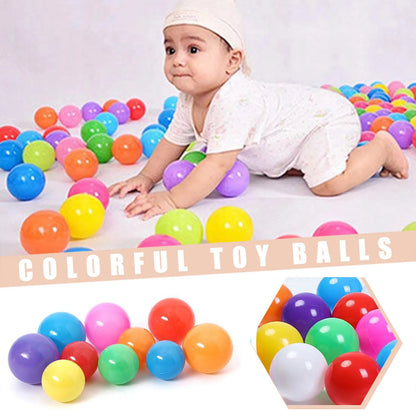 100Pcs 55MM Baby Plastic Balls Water Pool Ocean Ball Games for