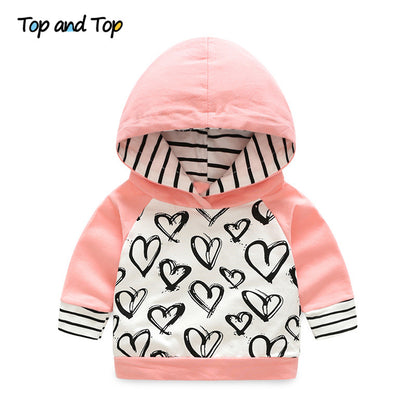 Top and Top Fashion Cute Infant Newborn Baby Girl Clothes Hooded